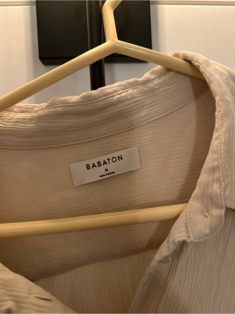 Babaton Soft Cream Crinkled Button-Front Blouse - Picture 3 of 3